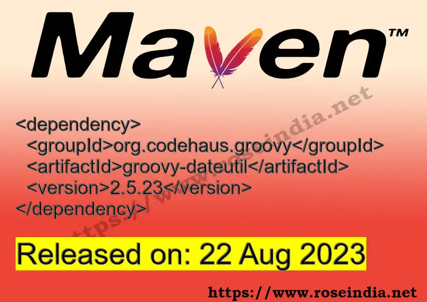 Maven dependency for GROUP_ID - ARTIFACT_ID version VERSION_ID is released. Learn to use ARTIFACT_ID version VERSION_ID in Maven based Java projects