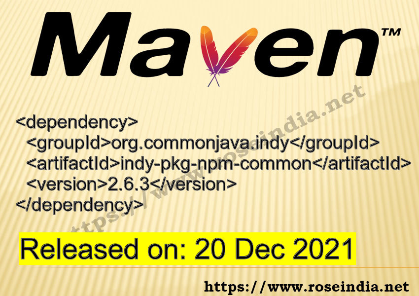 Maven Dependency release