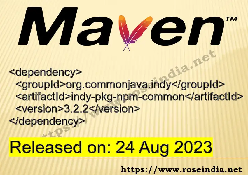 Maven dependency for GROUP_ID - ARTIFACT_ID version VERSION_ID is released. Learn to use ARTIFACT_ID version VERSION_ID in Maven based Java projects