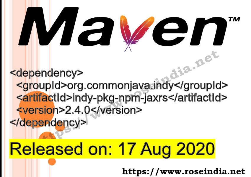 Maven Dependency release