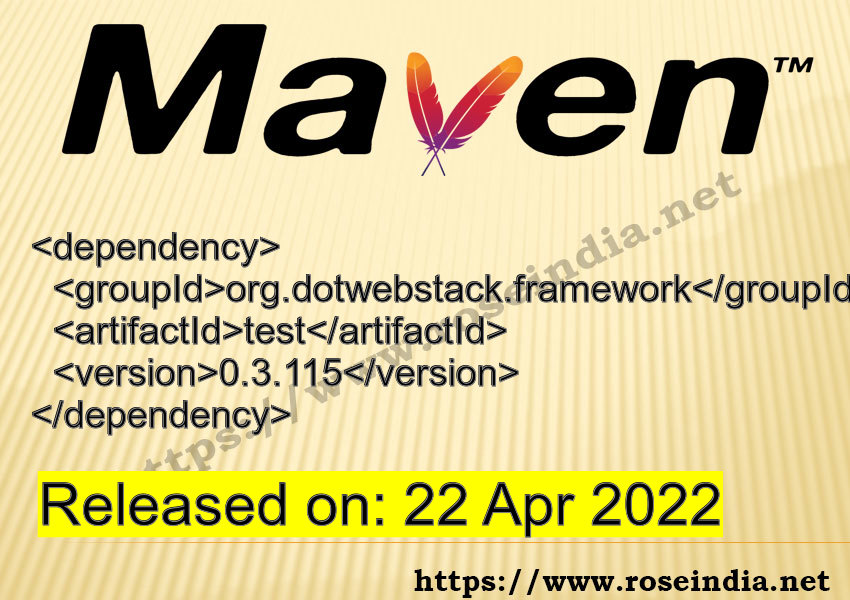 Maven Dependency release