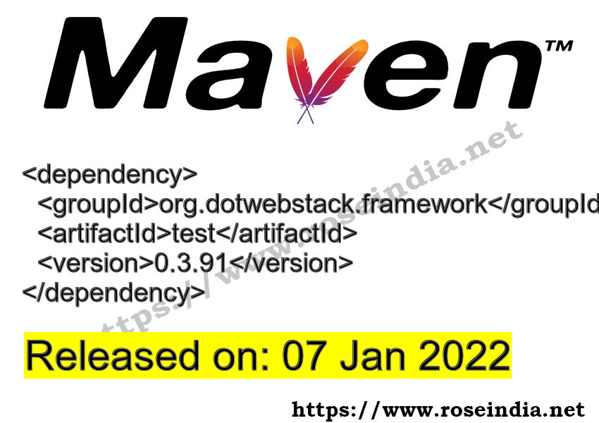 Maven Dependency release