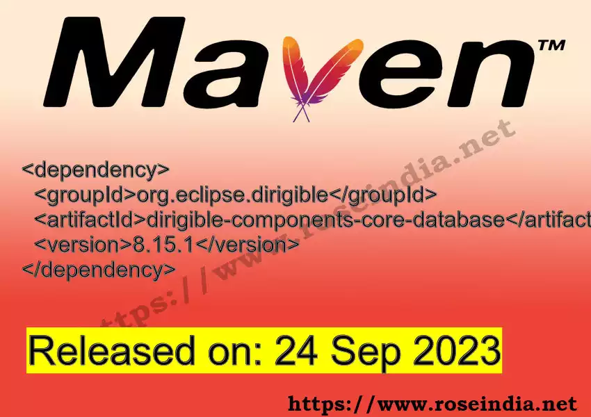 Maven dependency for GROUP_ID - ARTIFACT_ID version VERSION_ID is released. Learn to use ARTIFACT_ID version VERSION_ID in Maven based Java projects