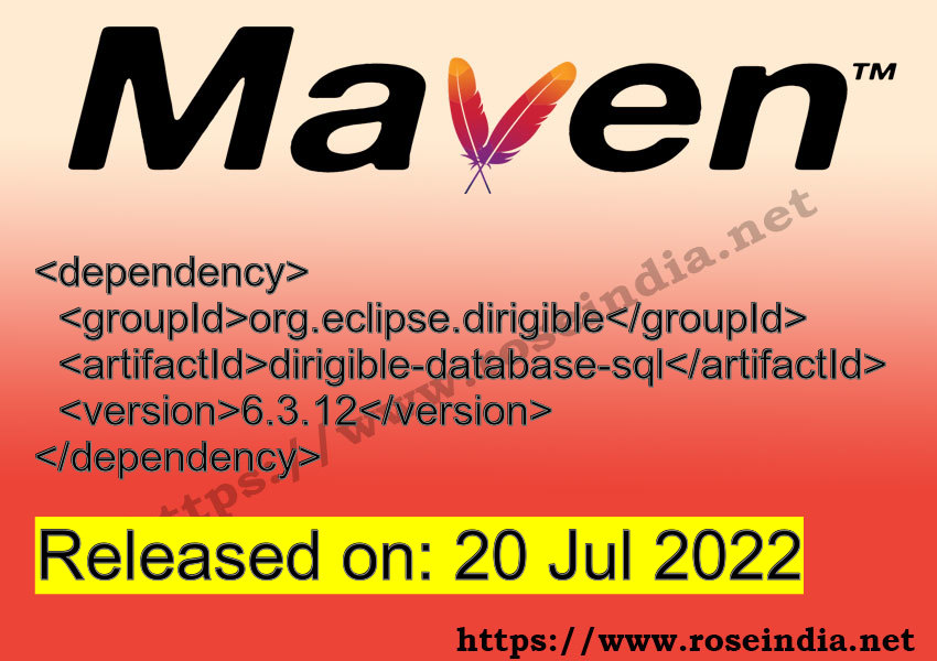 Maven Dependency release