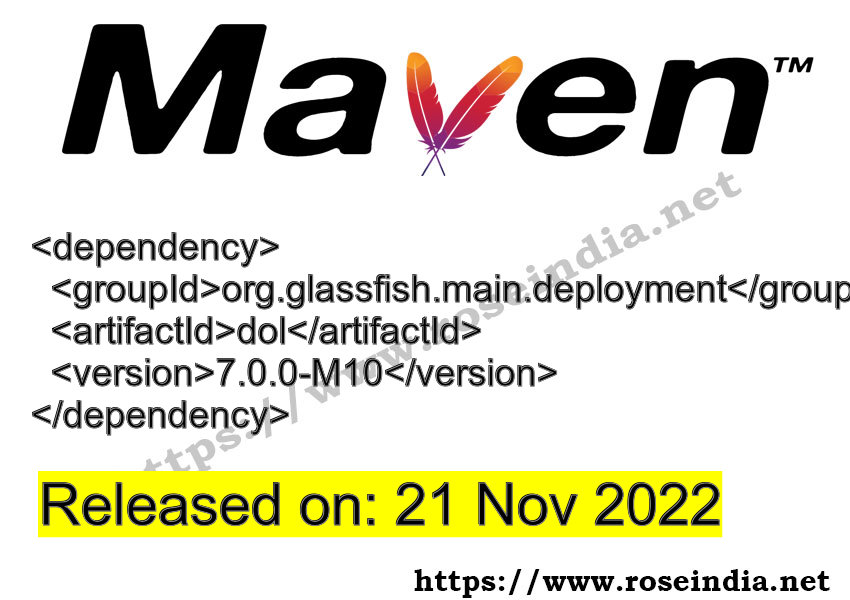 Maven Dependency release