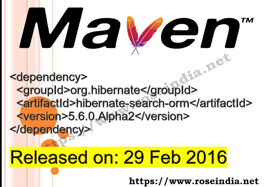 Maven Dependency release