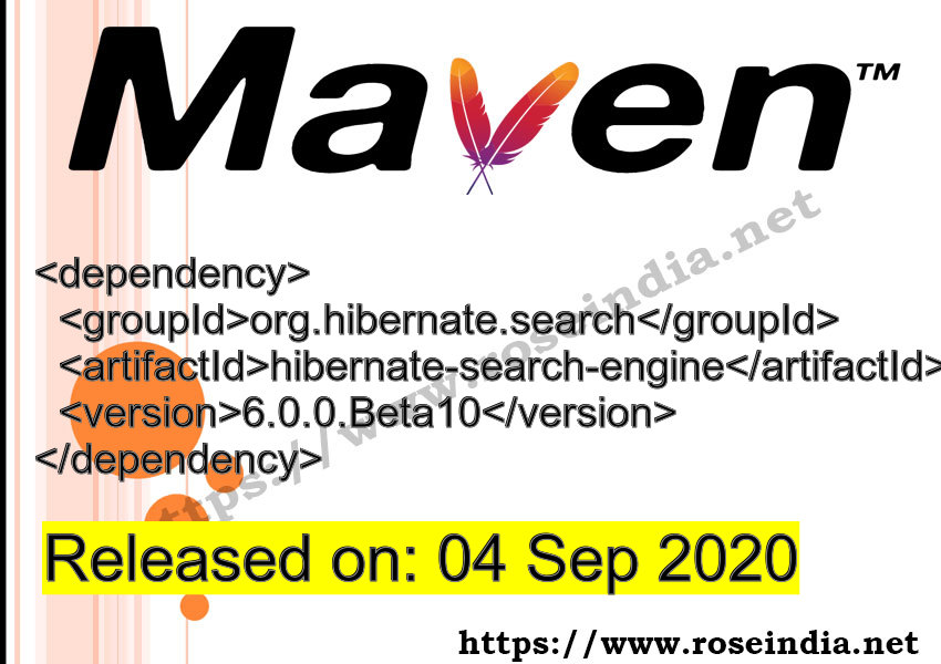 Maven Dependency release