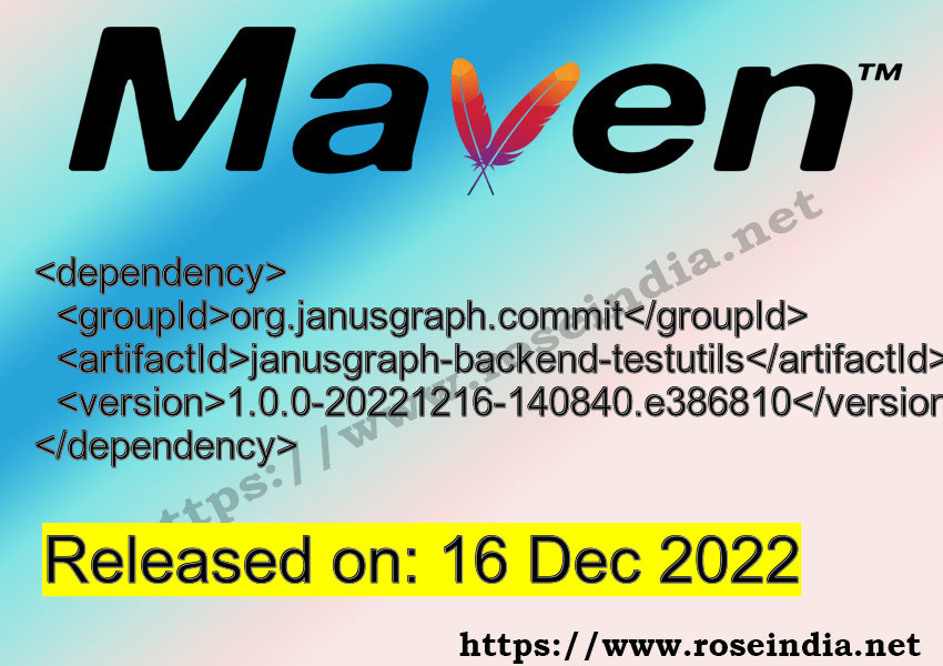 Maven Dependency release