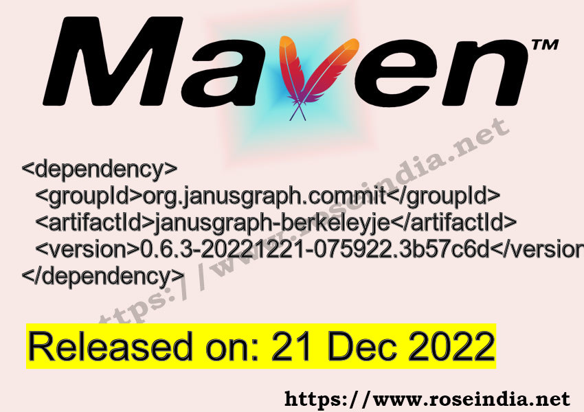 Maven Dependency release