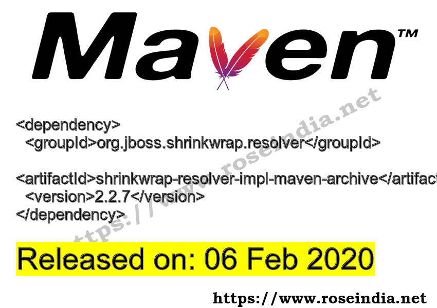 Maven Dependency release