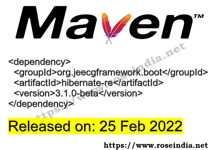 Maven Dependency release