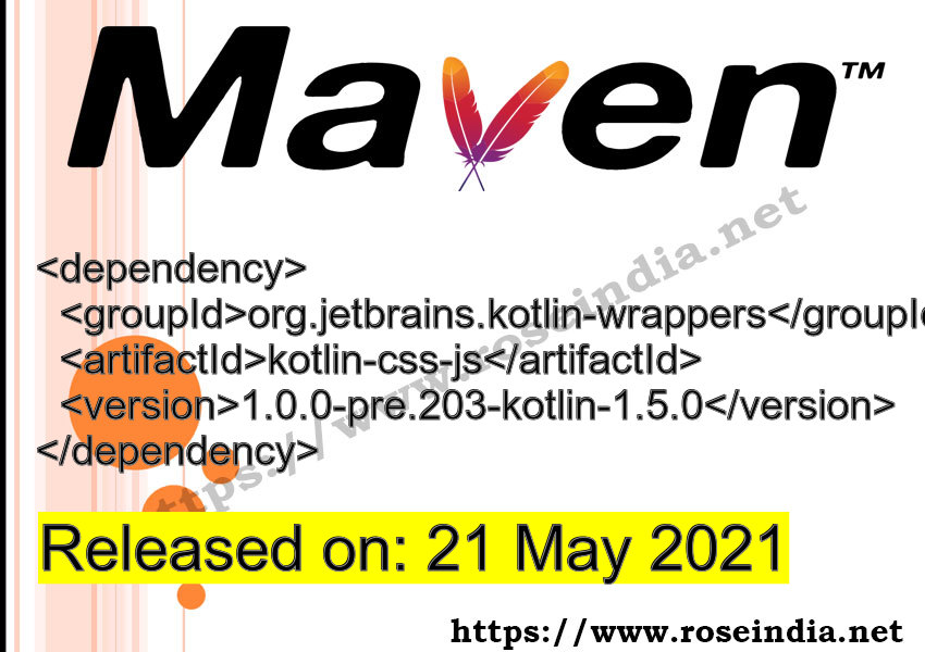Maven Dependency release