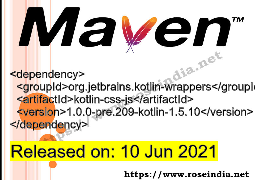 Maven Dependency release