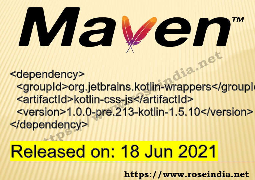 Maven Dependency release