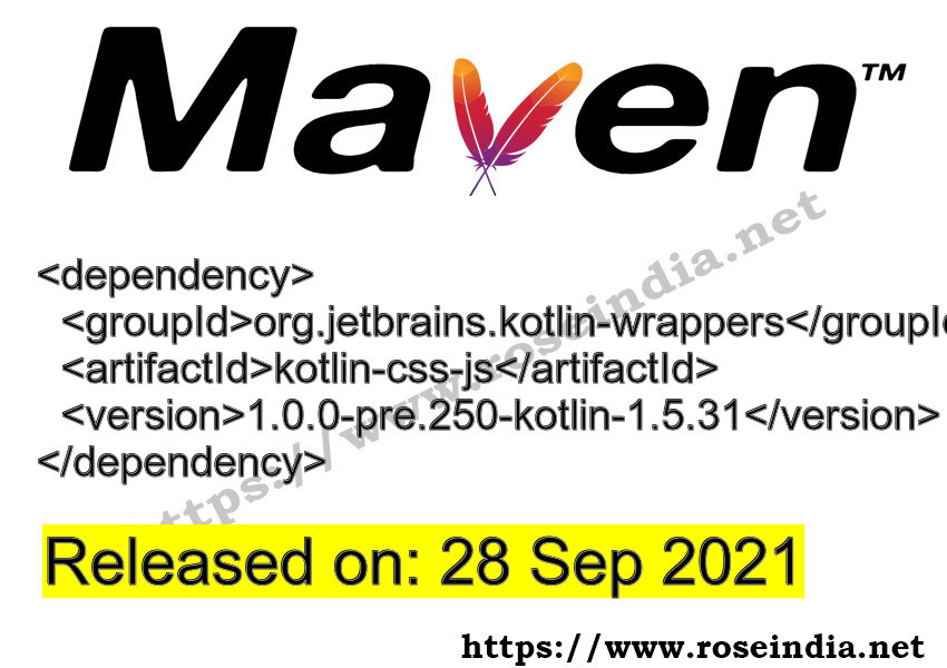 Maven Dependency release