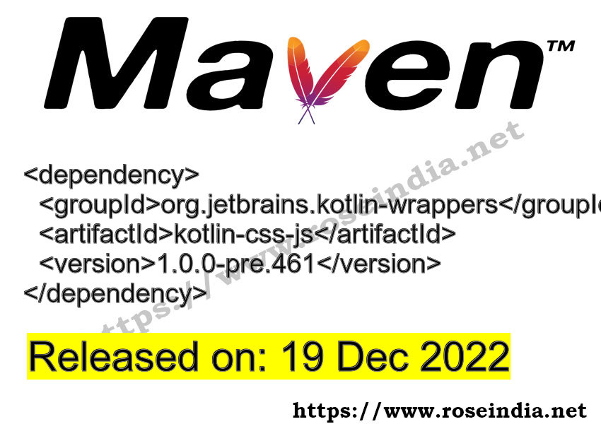 Maven Dependency release
