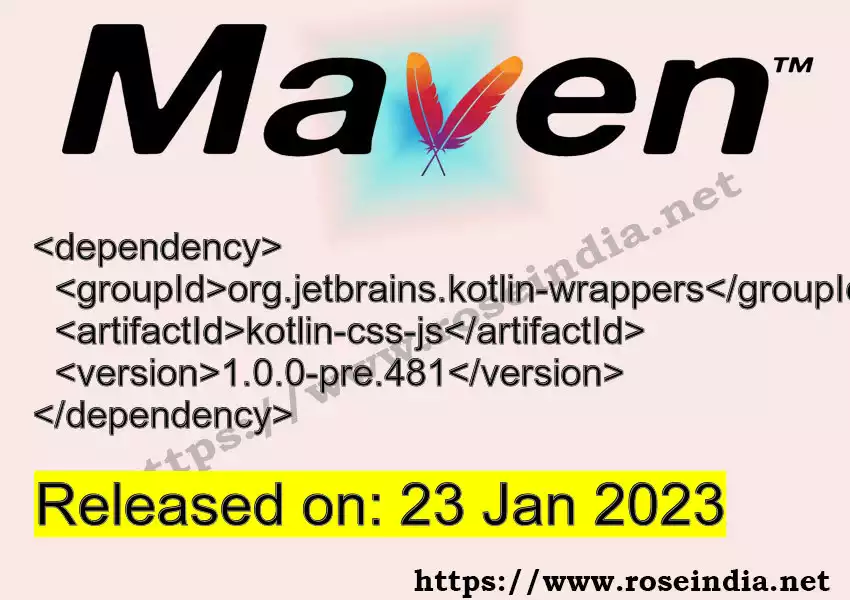 Maven dependency for  GROUP_ID - ARTIFACT_ID version VERSION_ID is released. Learn to use  ARTIFACT_ID version VERSION_ID in Maven based Java projects
