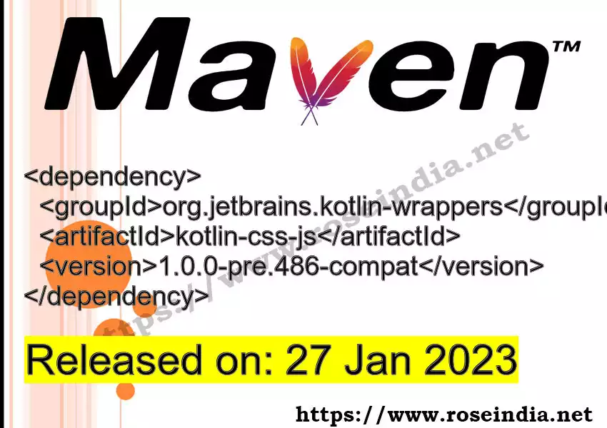 Maven dependency for GROUP_ID - ARTIFACT_ID version VERSION_ID is released. Learn to use ARTIFACT_ID version VERSION_ID in Maven based Java projects