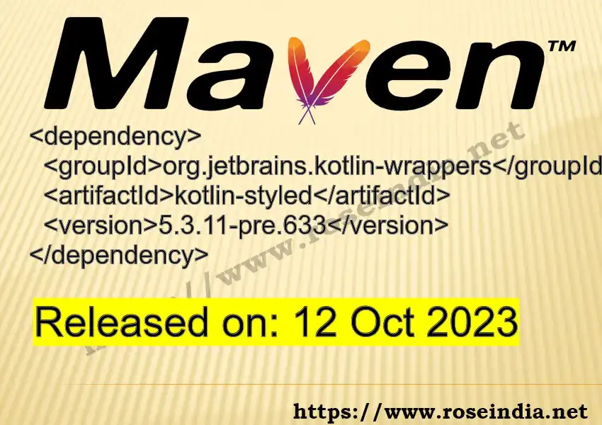 Maven dependency for GROUP_ID - ARTIFACT_ID version VERSION_ID is released. Learn to use ARTIFACT_ID version VERSION_ID in Maven based Java projects