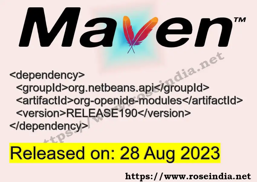 Maven dependency for GROUP_ID - ARTIFACT_ID version VERSION_ID is released. Learn to use ARTIFACT_ID version VERSION_ID in Maven based Java projects