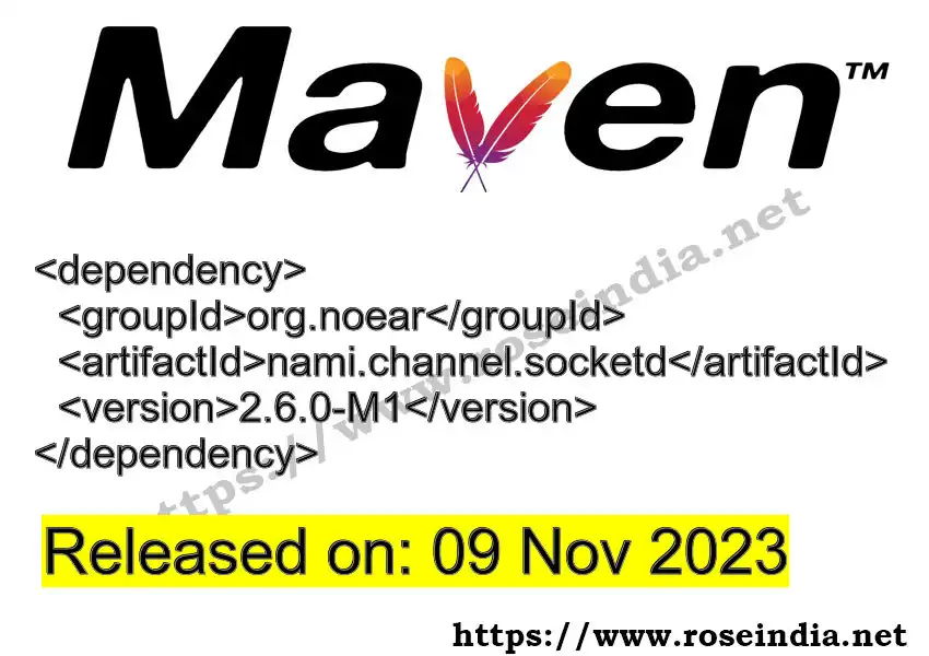 Maven dependency for GROUP_ID - ARTIFACT_ID version VERSION_ID is released. Learn to use ARTIFACT_ID version VERSION_ID in Maven based Java projects