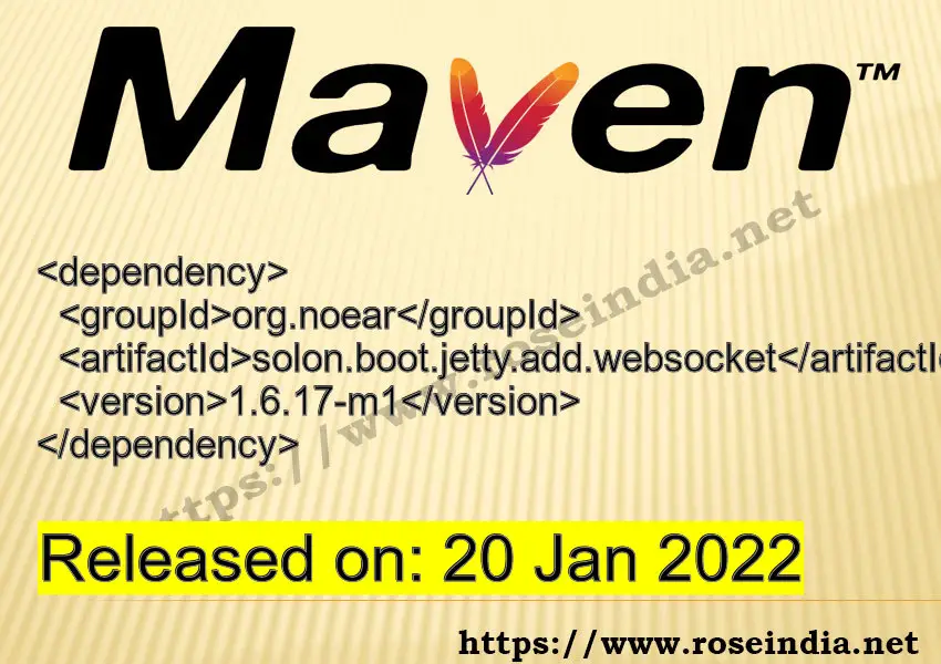 Maven Dependency release