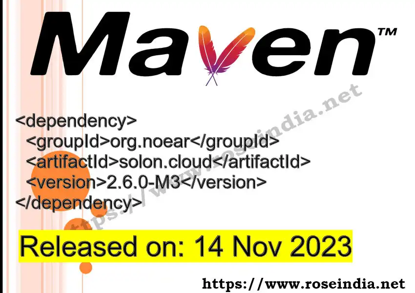 Maven dependency for GROUP_ID - ARTIFACT_ID version VERSION_ID is released. Learn to use ARTIFACT_ID version VERSION_ID in Maven based Java projects