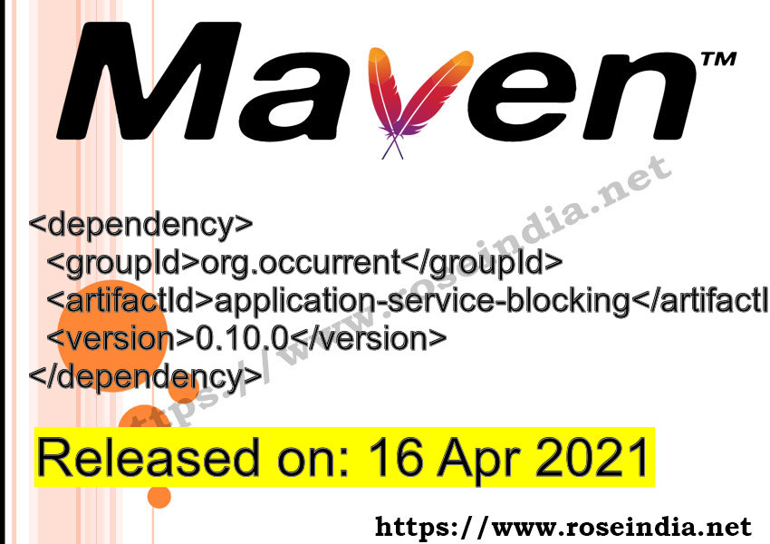 Maven Dependency release