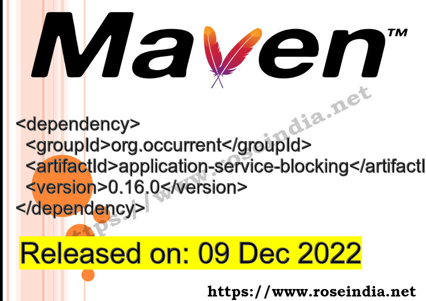 Maven Dependency release