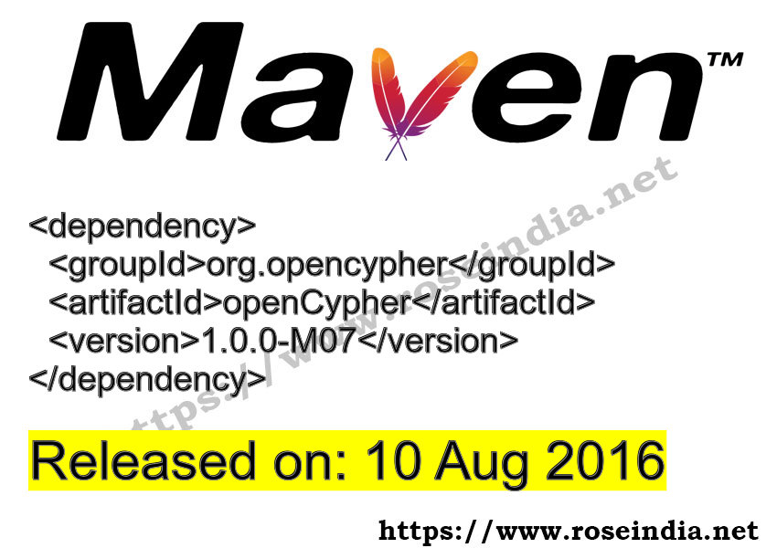 Maven Dependency release