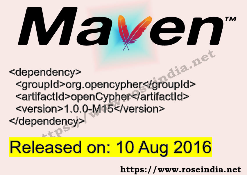 Maven Dependency release