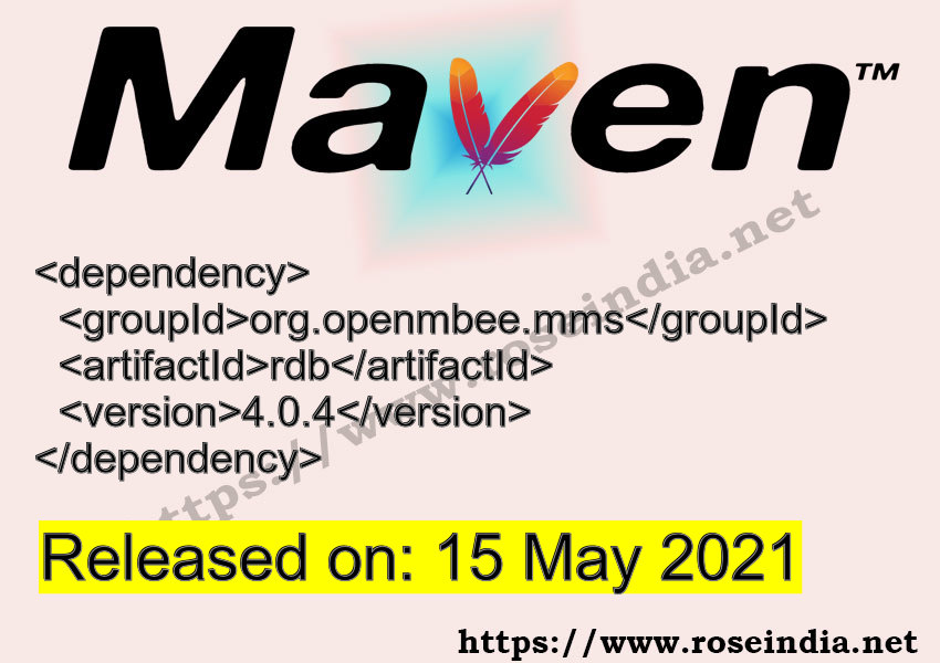Maven Dependency release