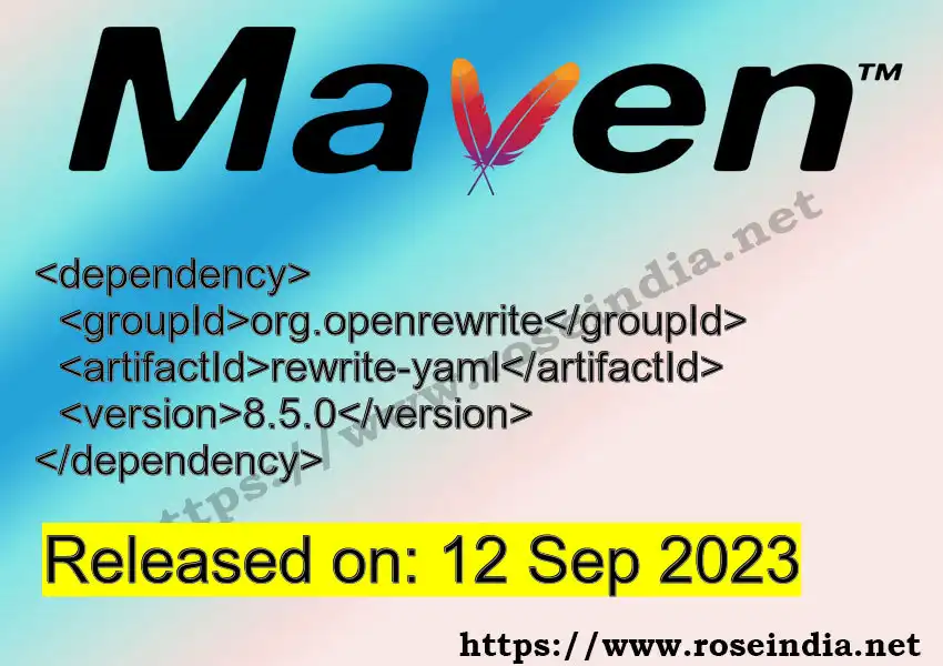 Maven dependency for GROUP_ID - ARTIFACT_ID version VERSION_ID is released. Learn to use ARTIFACT_ID version VERSION_ID in Maven based Java projects