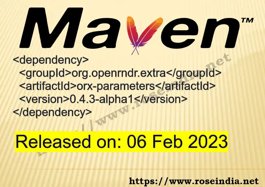 Maven dependency for GROUP_ID - ARTIFACT_ID version VERSION_ID is released. Learn to use ARTIFACT_ID version VERSION_ID in Maven based Java projects