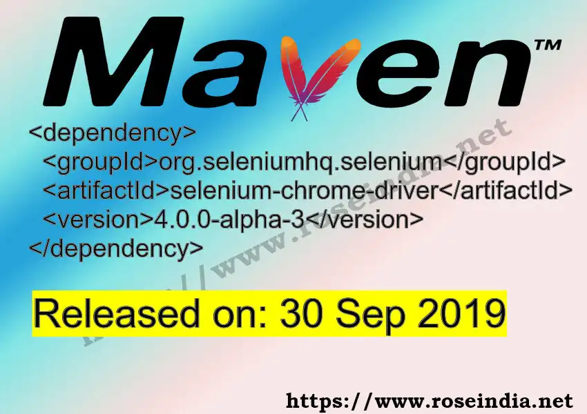 Maven dependency for GROUP_ID - ARTIFACT_ID version VERSION_ID is released. Learn to use ARTIFACT_ID version VERSION_ID in Maven based Java projects