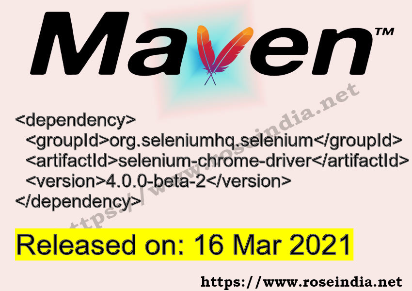 Maven Dependency release