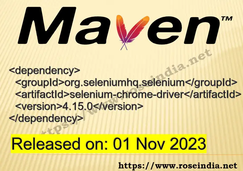 Maven dependency for GROUP_ID - ARTIFACT_ID version VERSION_ID is released. Learn to use ARTIFACT_ID version VERSION_ID in Maven based Java projects