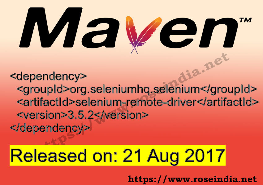 Maven Dependency release