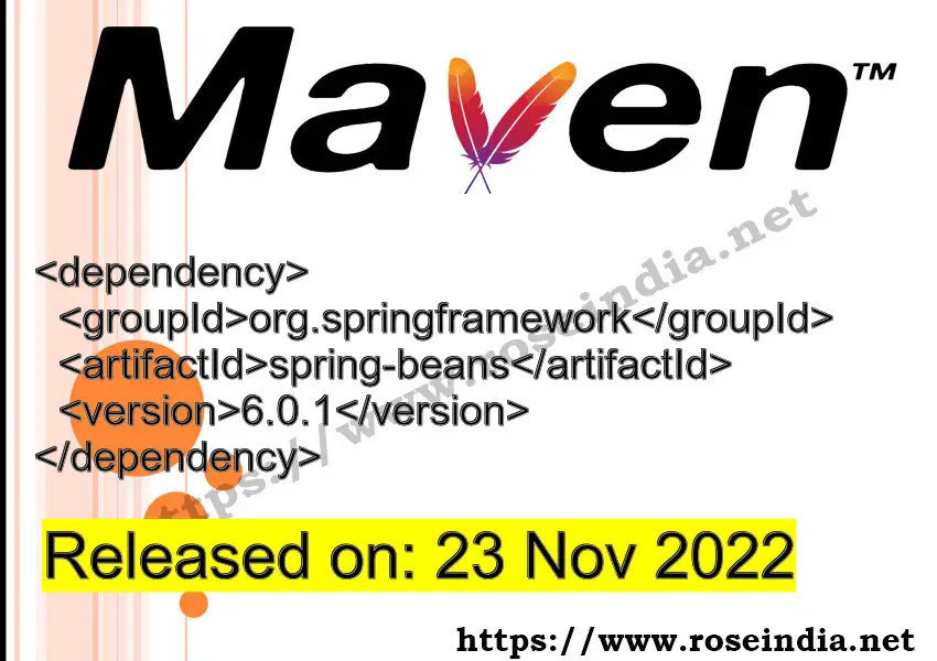 Maven Dependency release