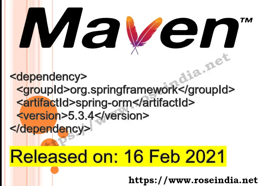 Maven Dependency release