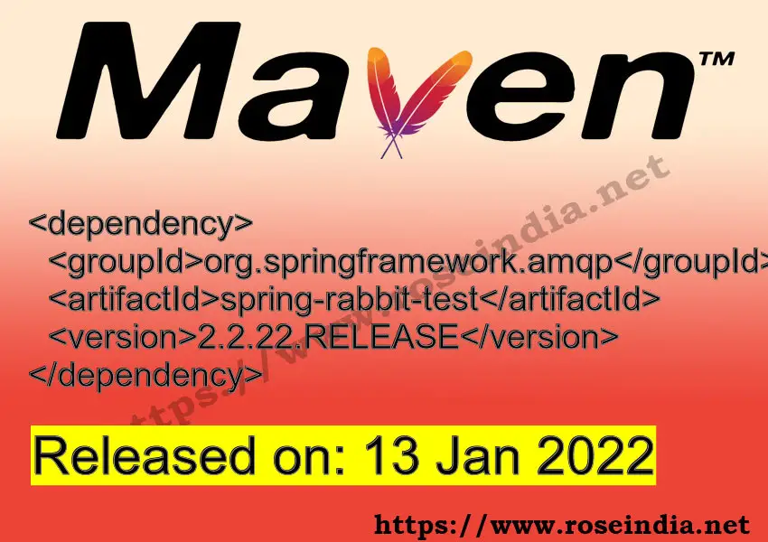 Maven Dependency release