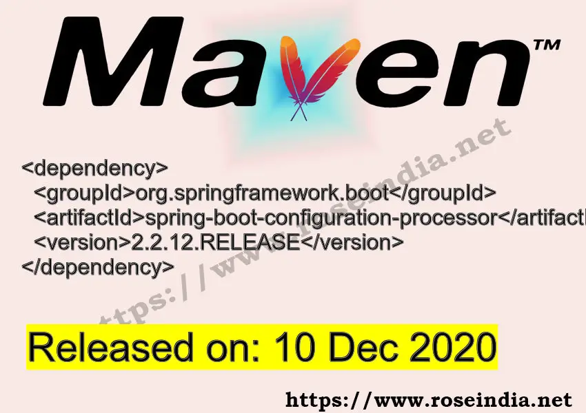 Maven Dependency release