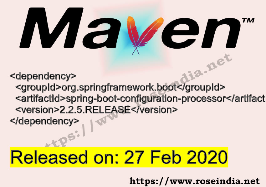 Maven Dependency release