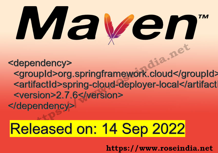 Maven Dependency release