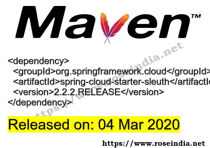 Maven Dependency release