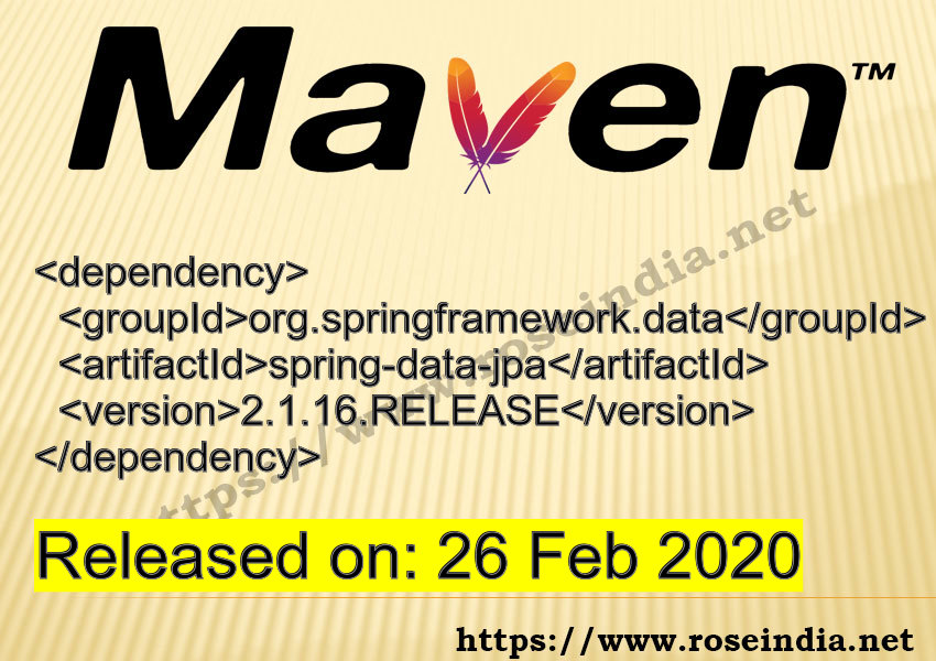 Maven Dependency release