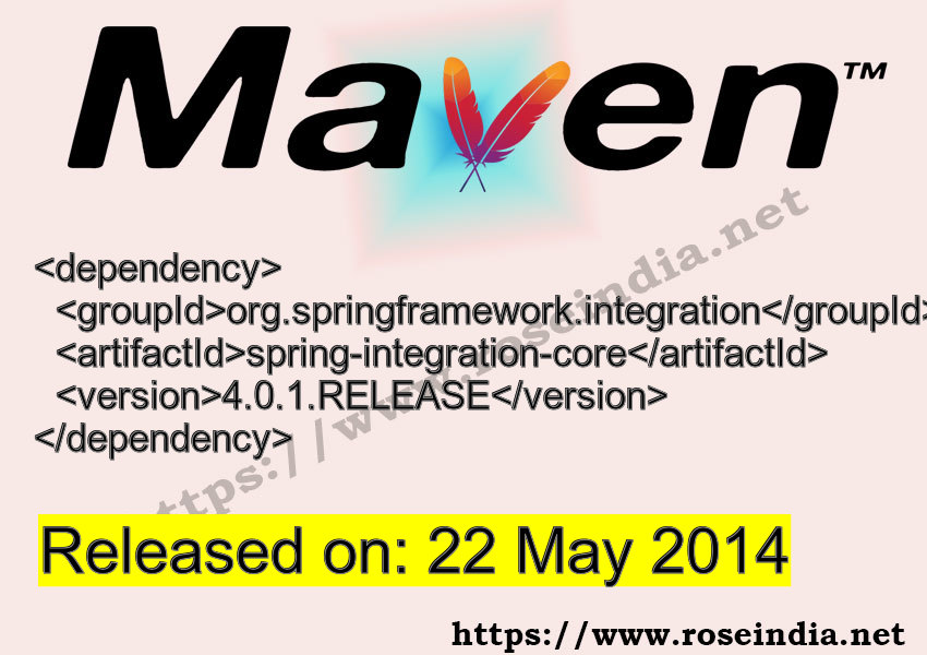 Maven Dependency release
