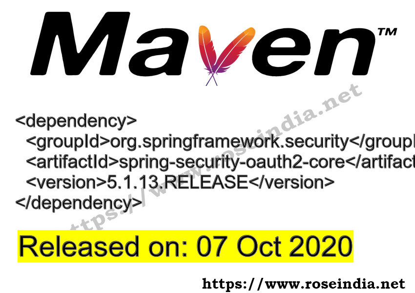 Maven Dependency release