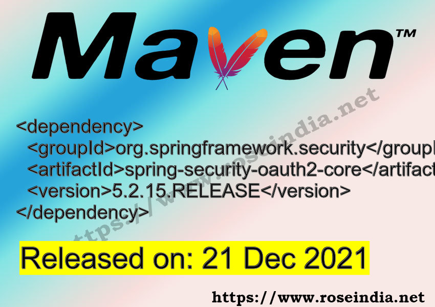 Maven Dependency release