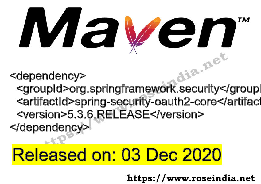 Maven Dependency release